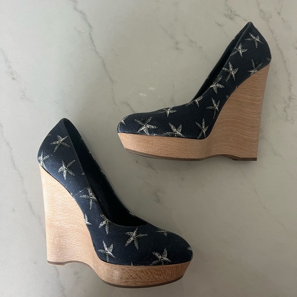 EUC YSL Summer Wedges Size 38 - Picture 3 of 4